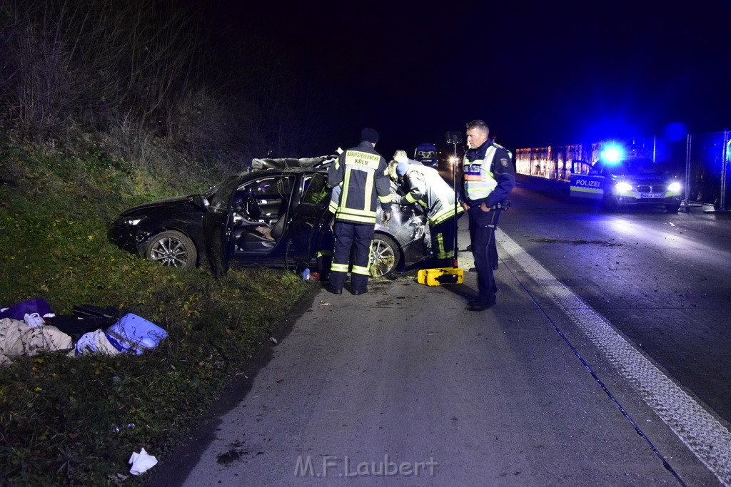 Schwerer VU A 4 Rich Olpe kurz vor AS Koeln Klettenberg P035.JPG - Miklos Laubert